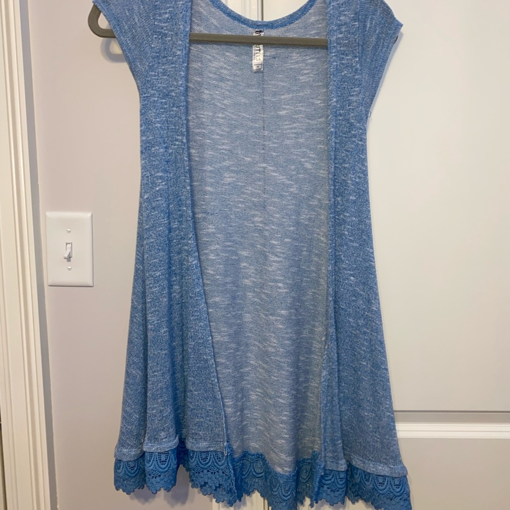 Blue girls duster